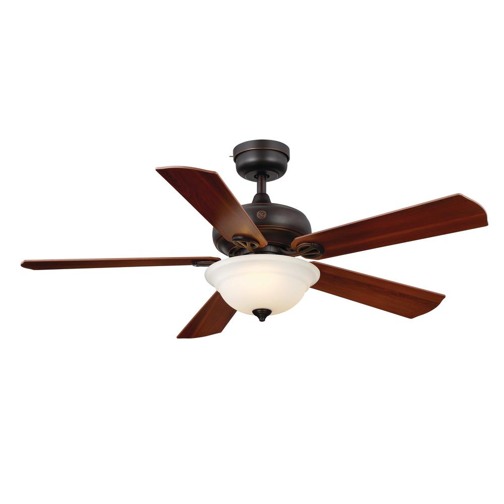 GE Selena 52 in. LED Indoor Bronze Ceiling Fan-20406 - The Home Depot