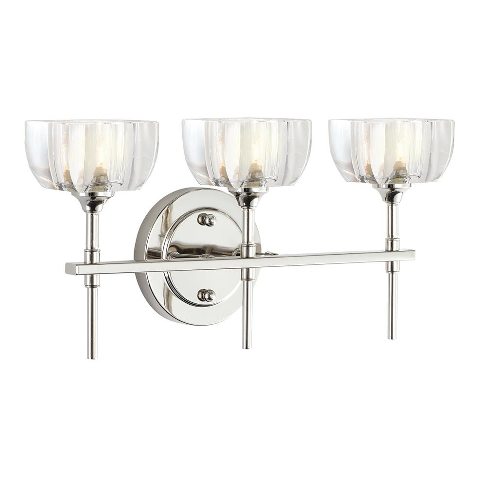  Home  Decorators  Collection  Tulip 3 Light  Polished Nickel 