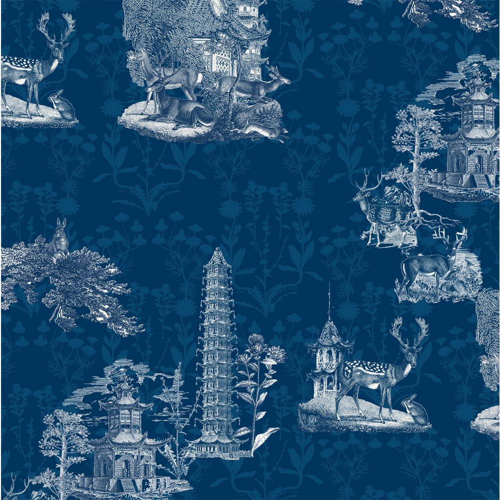 Mitchell Black Debut Collection Pagoda Toile in Midnight Removable and