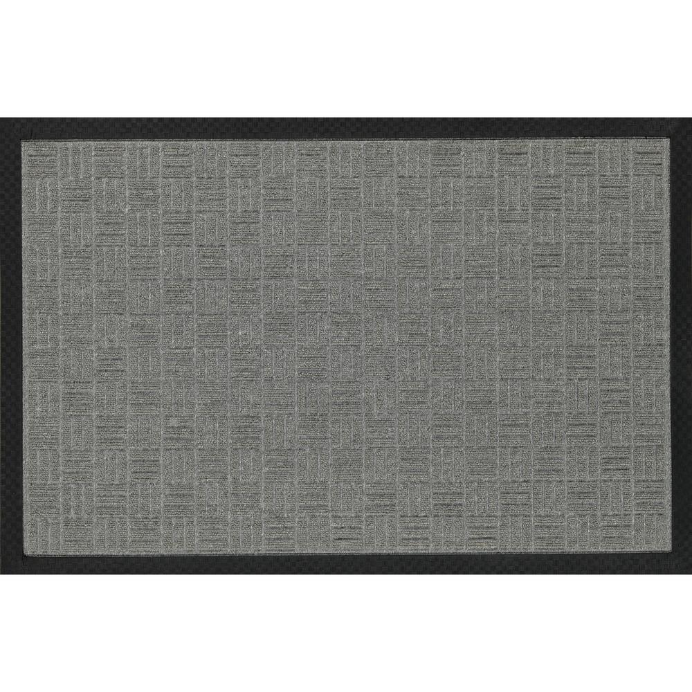 Silver Door Mat ottomanson silver 24 in x 36 in loop carpet Silver Door Mat ottomanson silver 24 in x 36 in loop carpet
