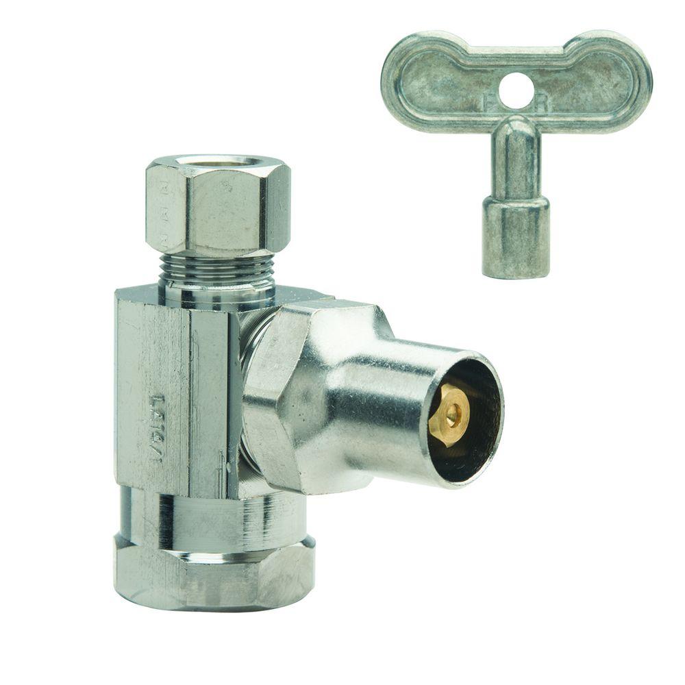 BrassCraft 1/2 in. FIP Inlet x 3/8 in. O.D. Compression Outlet Brass