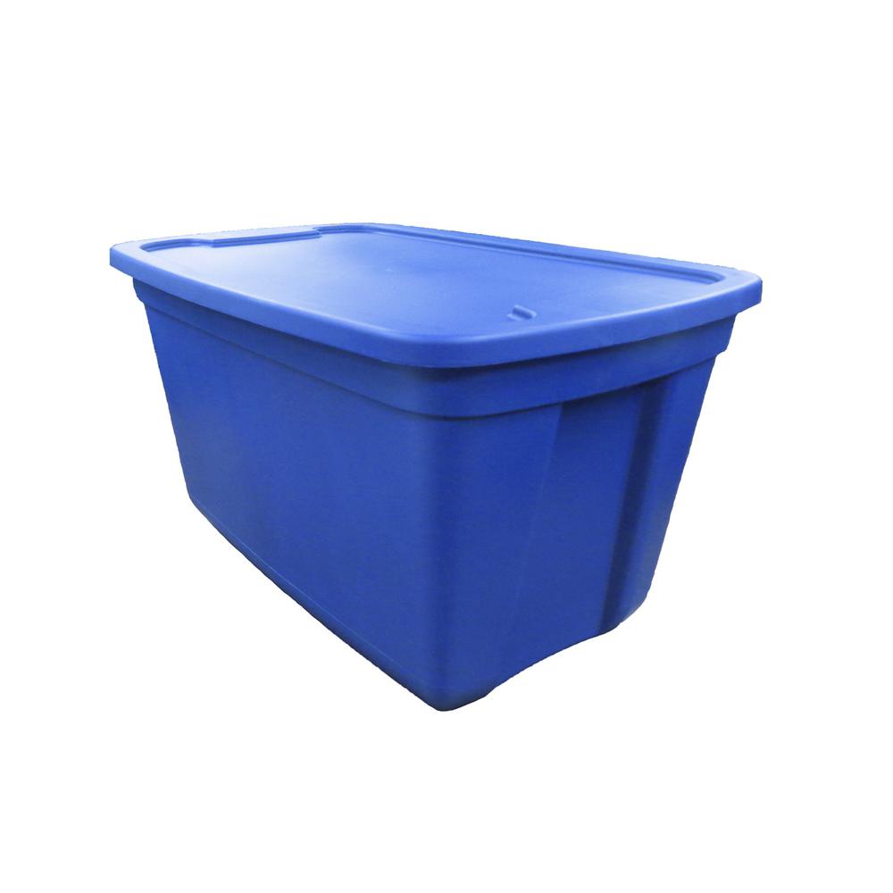 HDX 20 Gal. Storage Tote in Twilight Blue-2020-441308 - The Home Depot