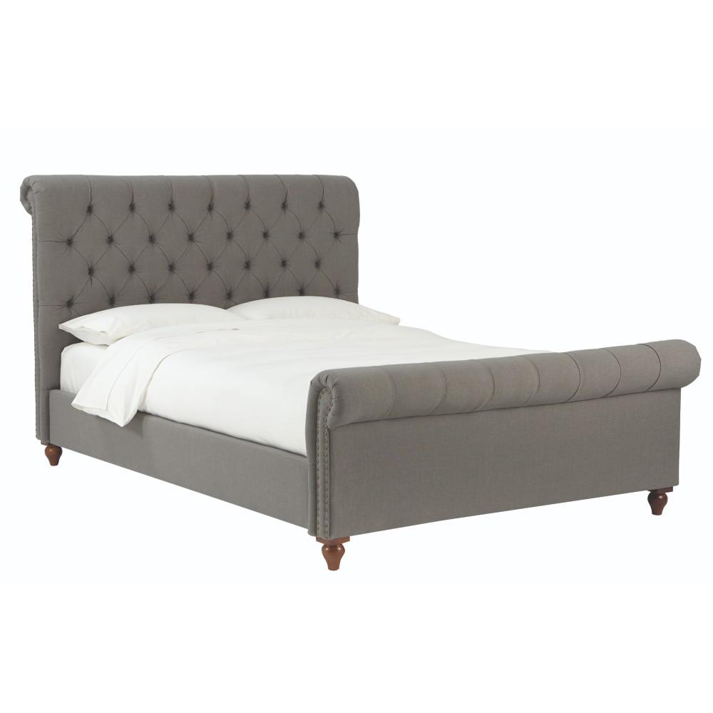 Home Decorators Collection Gordon Grey Queen Sleigh Bed ...