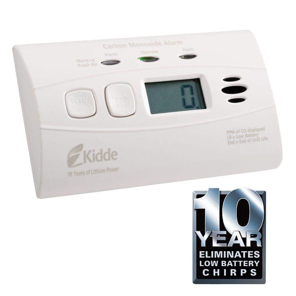 047871097203. Kidde Worry Free 10-Year Lithium Ion Battery Operated CO Alarm with ...