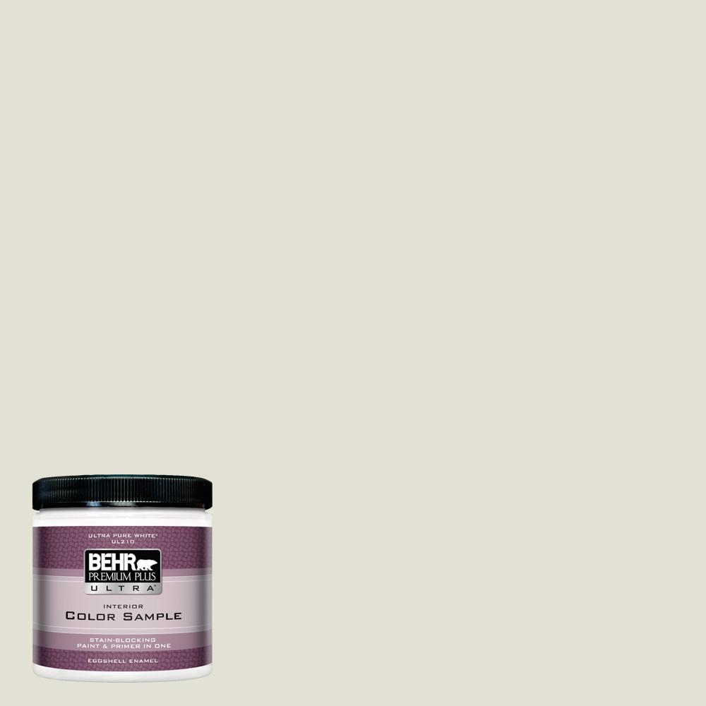Behr Premium Plus Ultra 8 Oz T18 09 Soft Focus Eggs Enamel T18 09 Soft Focus Eggs Enamel Interior Paint And Primer In One Sample