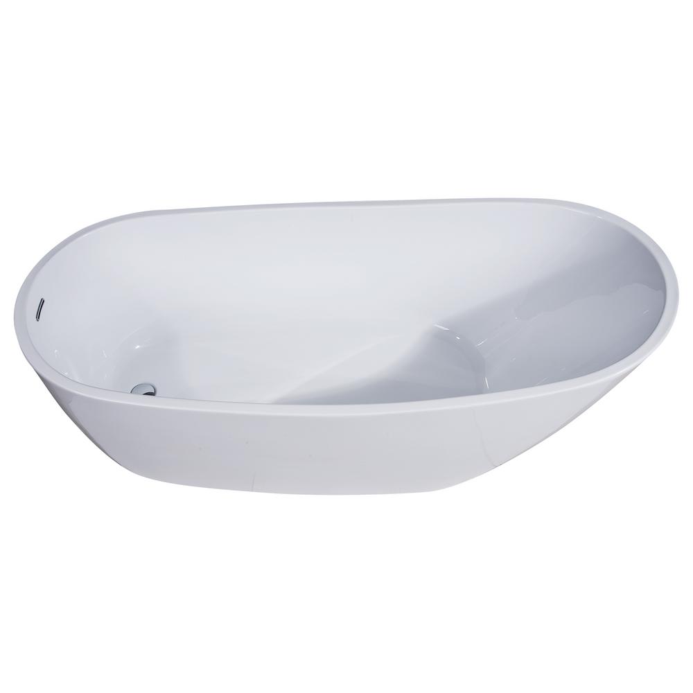 Delta Synergy 52/3 ft. Acrylic Flatbottom Bathtub with Integrated