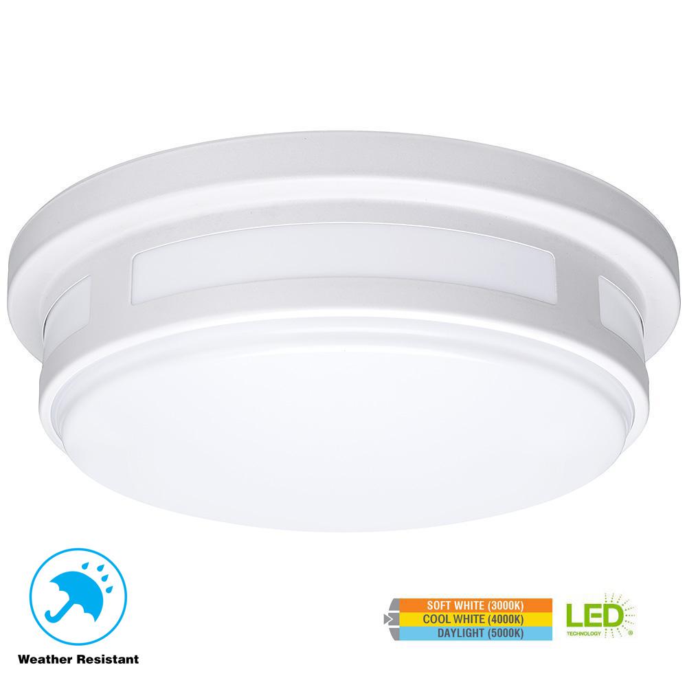 Weather Resistant White Integrated Led Outdoor Ceiling
