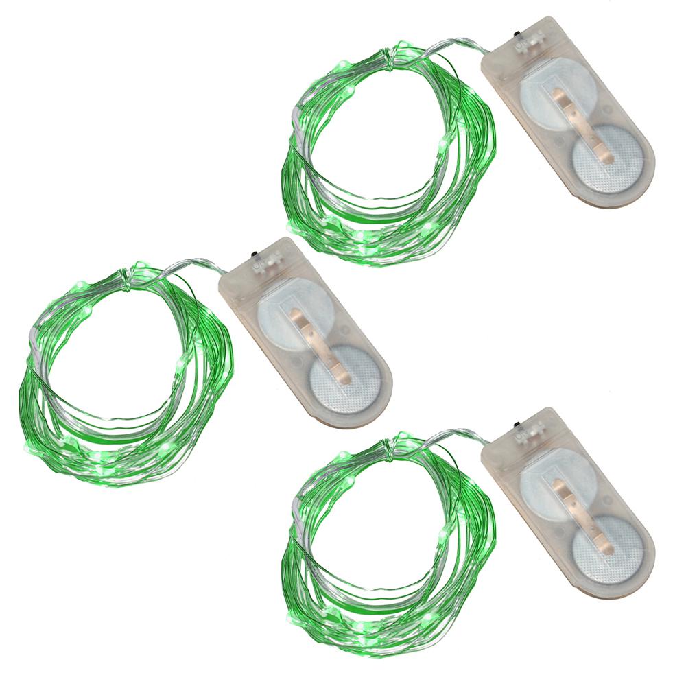 Lumabase Red Battery Operated Waterproof Mini String Lights 3 Count Red Battery Operated Waterproof Mini String Lights 3 Count