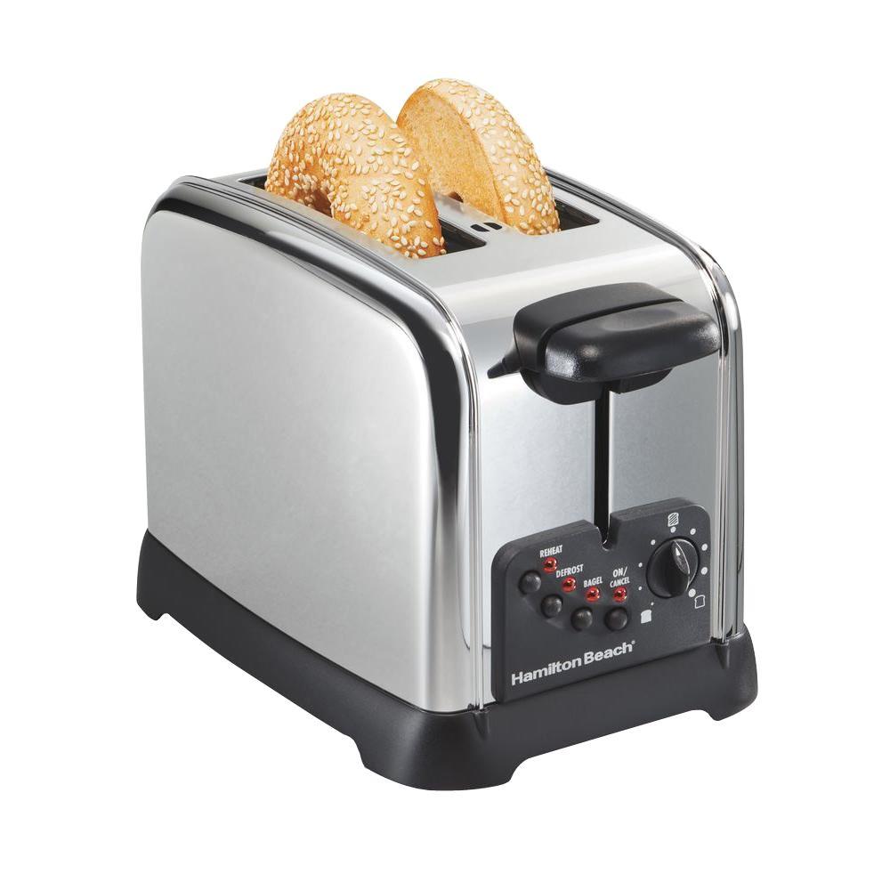 Cuisinart Classic 2-Slice Black Stainless Steel Wide Slot Toaster with Crumb