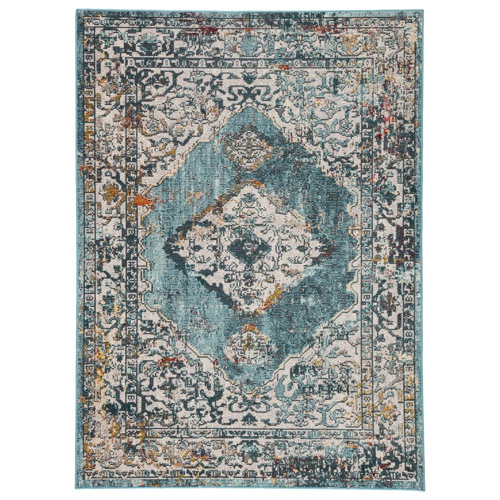 Jaipur Living Peridot Light Teal 5 Ft 3 In X 7 6 Medallion Rectangle Rug