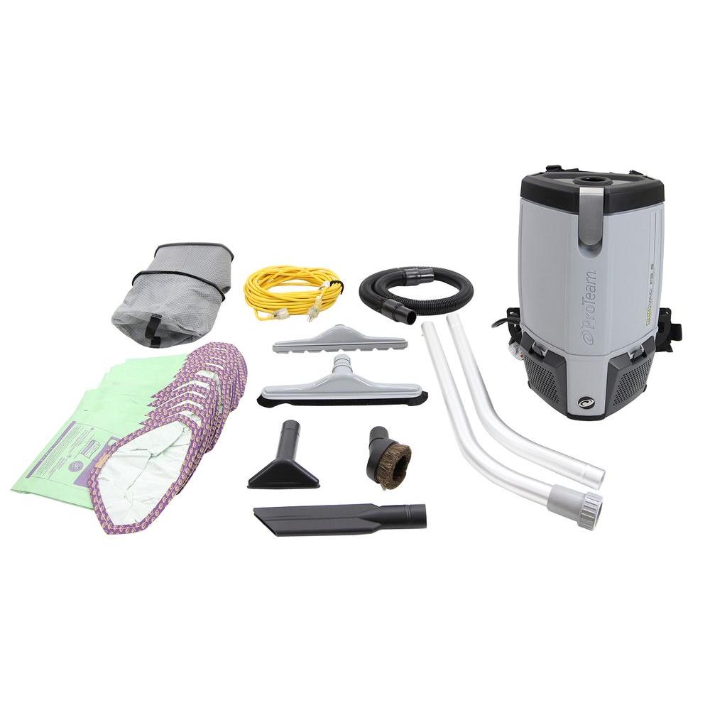 ProTeam ProVac 6 Qt. Backpack Vacuum Cleaner FS61082_1 The Home Depot