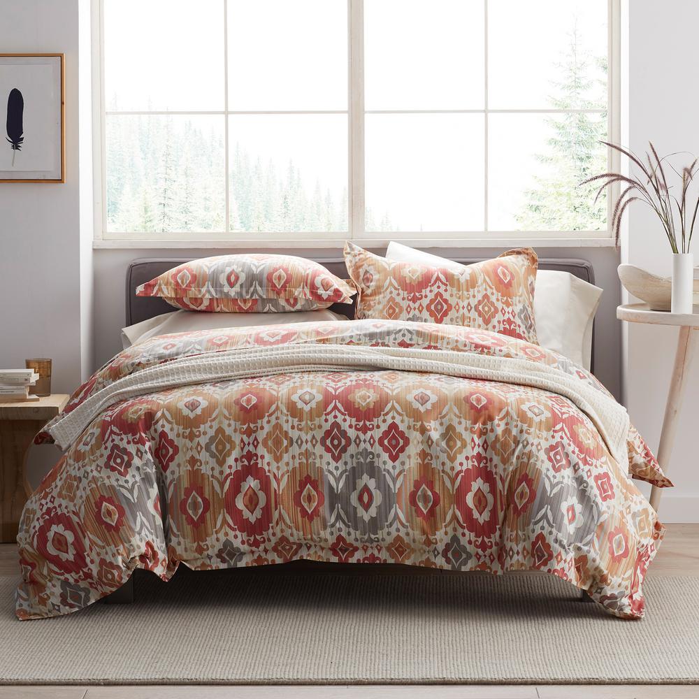 The Company Store Merrill Wrinkle Free Multicolored Geometric