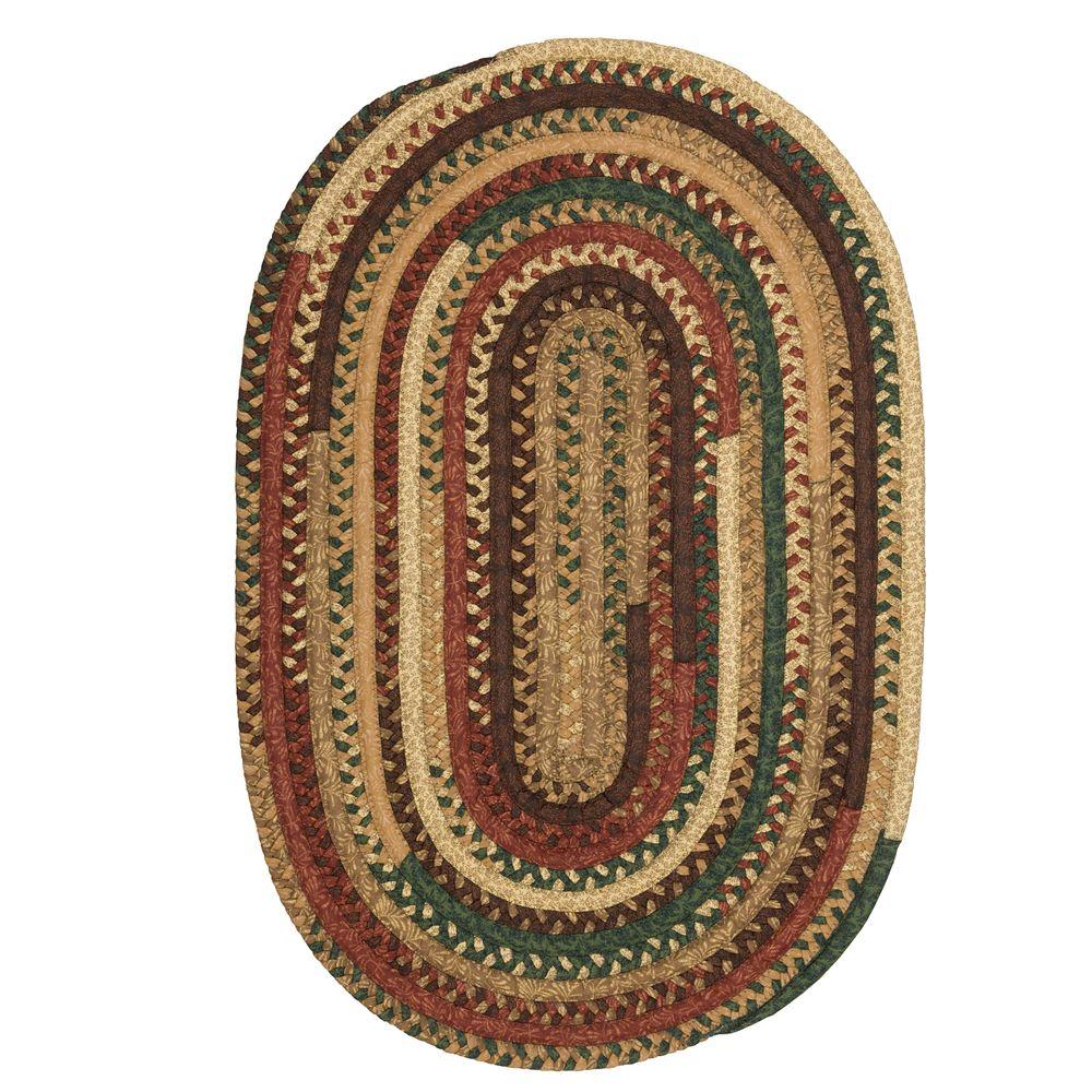 Braided Area Rugs The Home Depot Oval Braided Area Rug