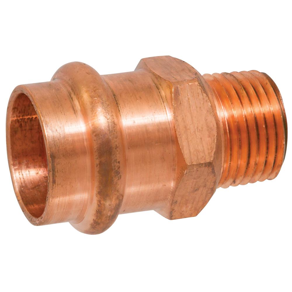 Nibco In X In Copper Press X Mip Pressure Male Adapter Cpc Hd The Home Depot
