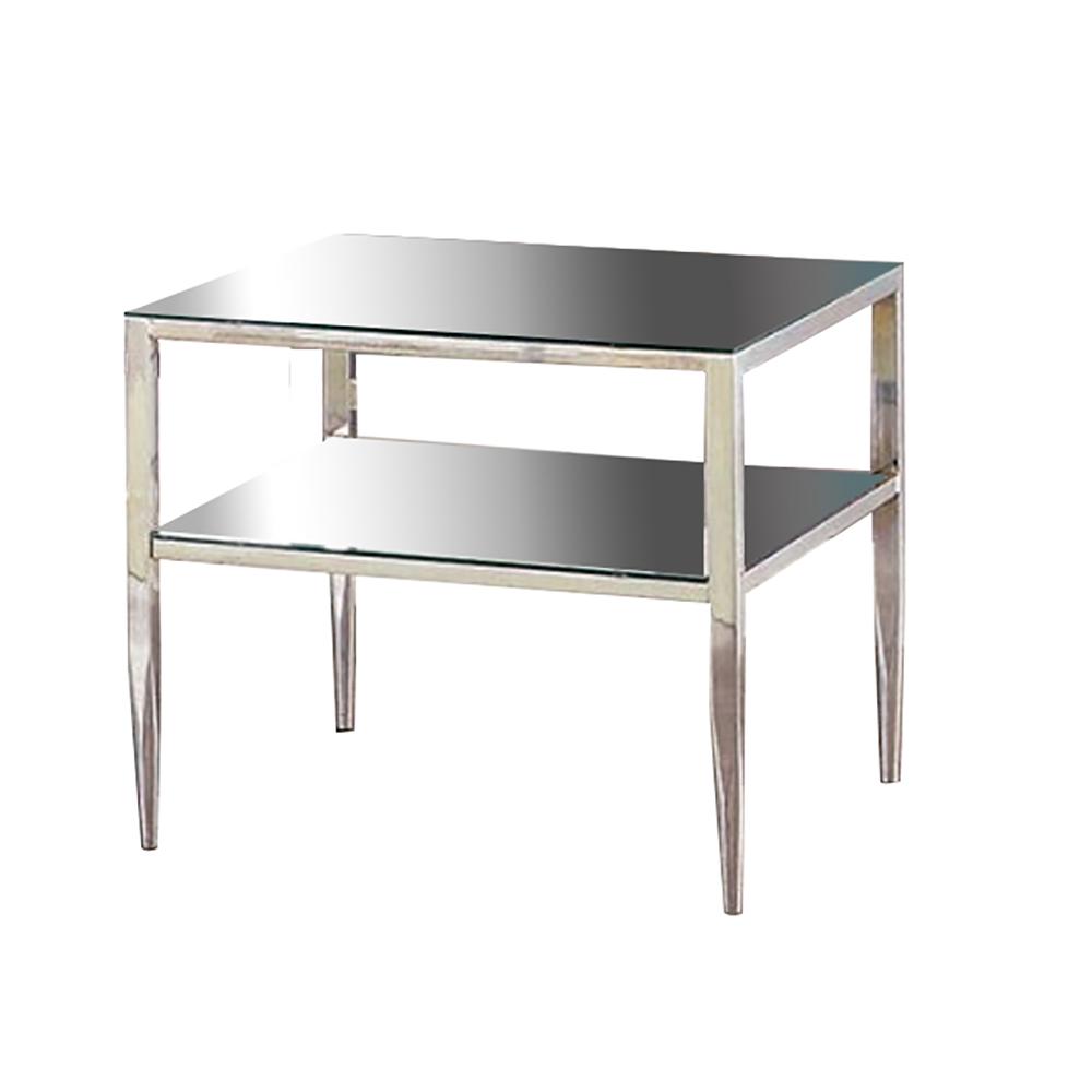 William's Home Furnishing Tanika Chrome End TableCM4162CRMEPK The