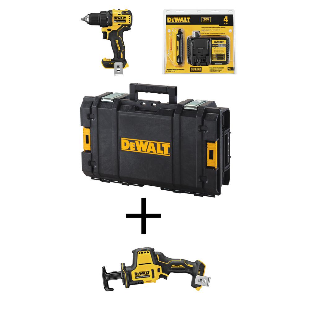 DEWALT ATOMIC 20-Volt MAX Brushless Cordless 1/2 in. Drill/Driver Kit w/ Toolbox w/ Bonus Bare ATOMIC Compact Reciprocating Saw was $448.0 now $249.0 (44.0% off)