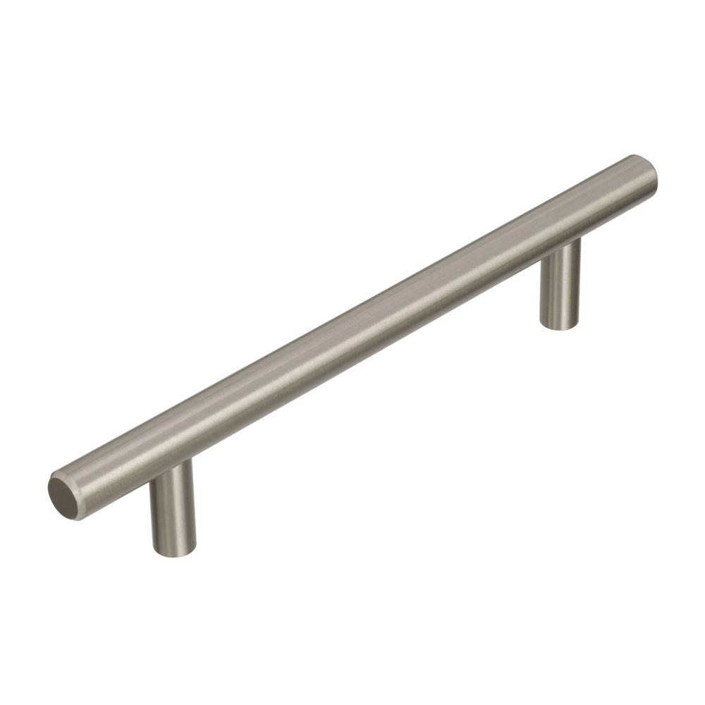 Bar Pulls 5-1/16 in. (128 mm) Center-to-Center Sterling Nickel Cabinet Pull (10-Pack)