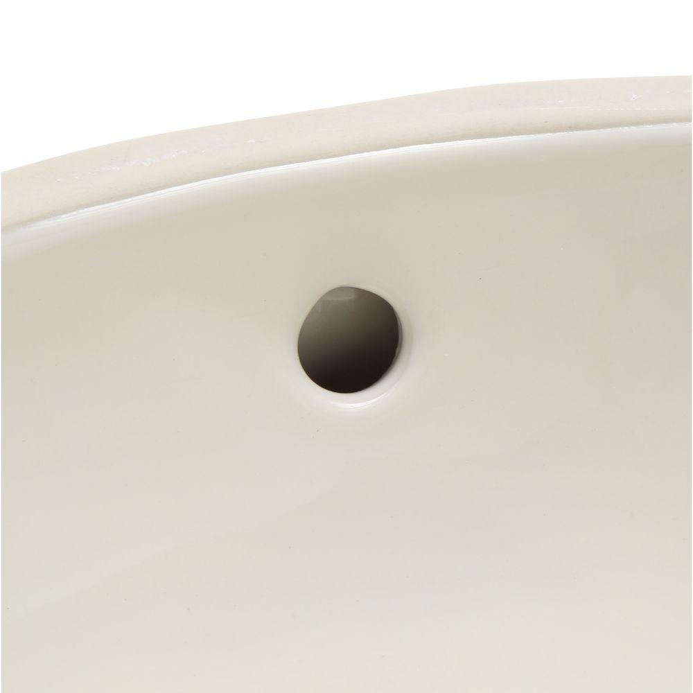 KOHLER Caxton Vitreous China Undermount Bathroom Sink in Biscuit with