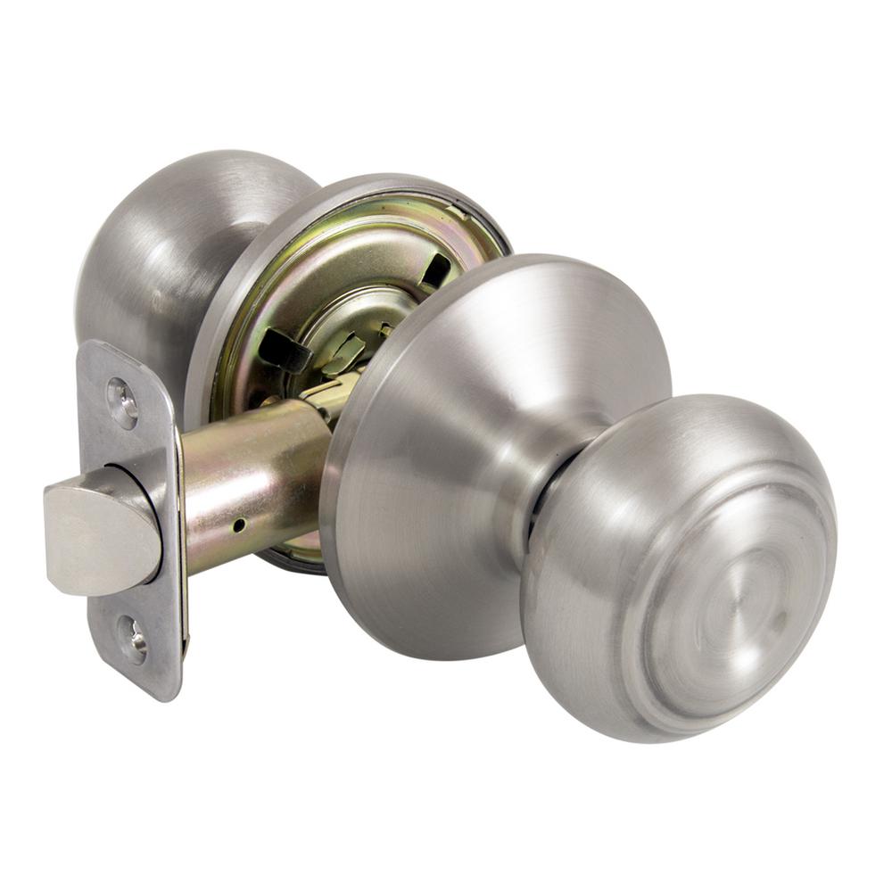 Kwikset Hancock Satin Nickel Passage Hall/Closet Door Knob-720H 15 6AL ...