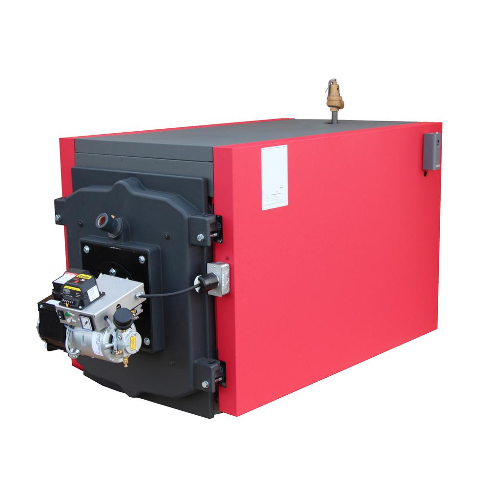 MorrHeat Waste Oil Fired Boiler with 280000 BTU Input Red / Black For Sale