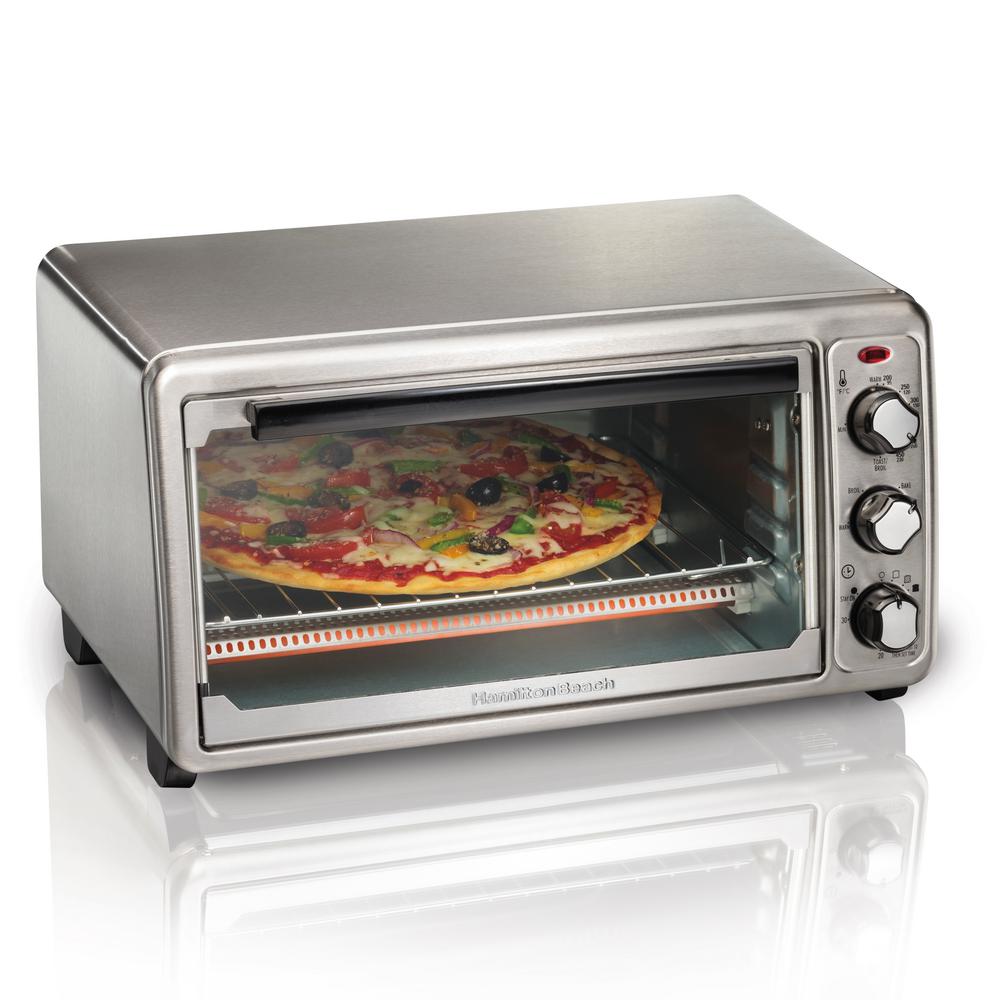 Hamilton Beach 1440 W 6 Slice Stainless Steel Toaster Oven 31411