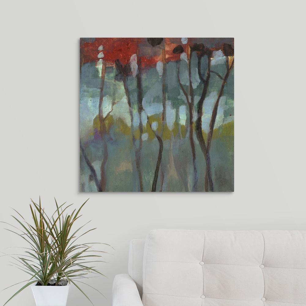 GreatBigCanvas "Blue Birch" by Julia Purinton Canvas Wall Art 2357938