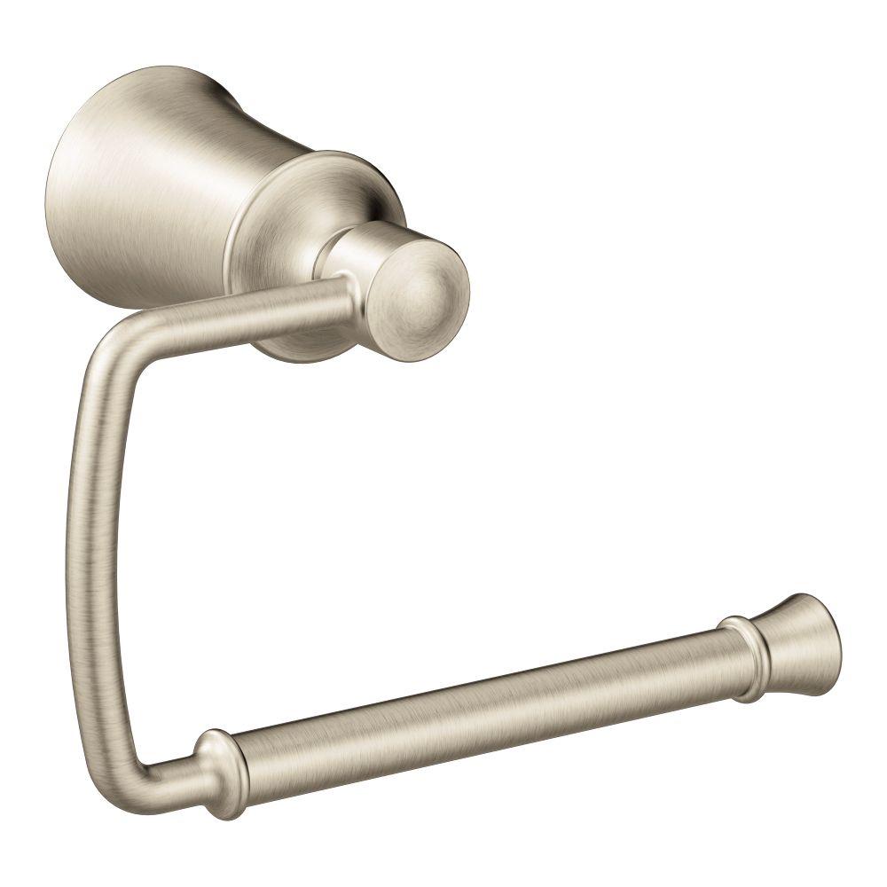 MOEN Dartmoor Single Post Toilet Paper Holder In Brushed Nickel   Brushed Nickel Moen Toilet Paper Holders Yb2108bn 64 1000 