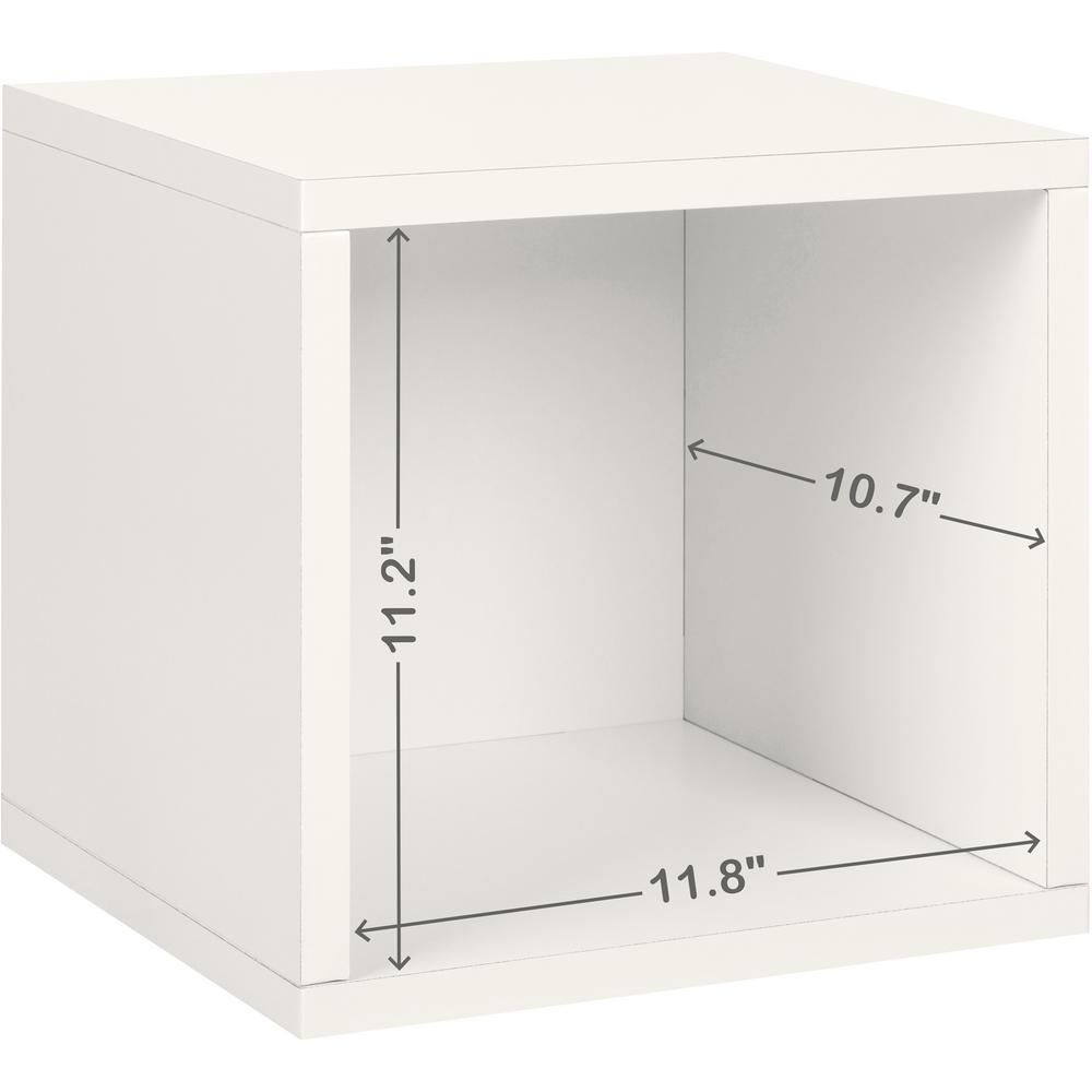 Way Basics Eco Stackable Zboard 13 4 In X 12 8 Tool Free Eco Stackable Zboard 13 4 In X 12 8 Tool Free Assembly Storage 1 Cube Unit Organizer Pearl White