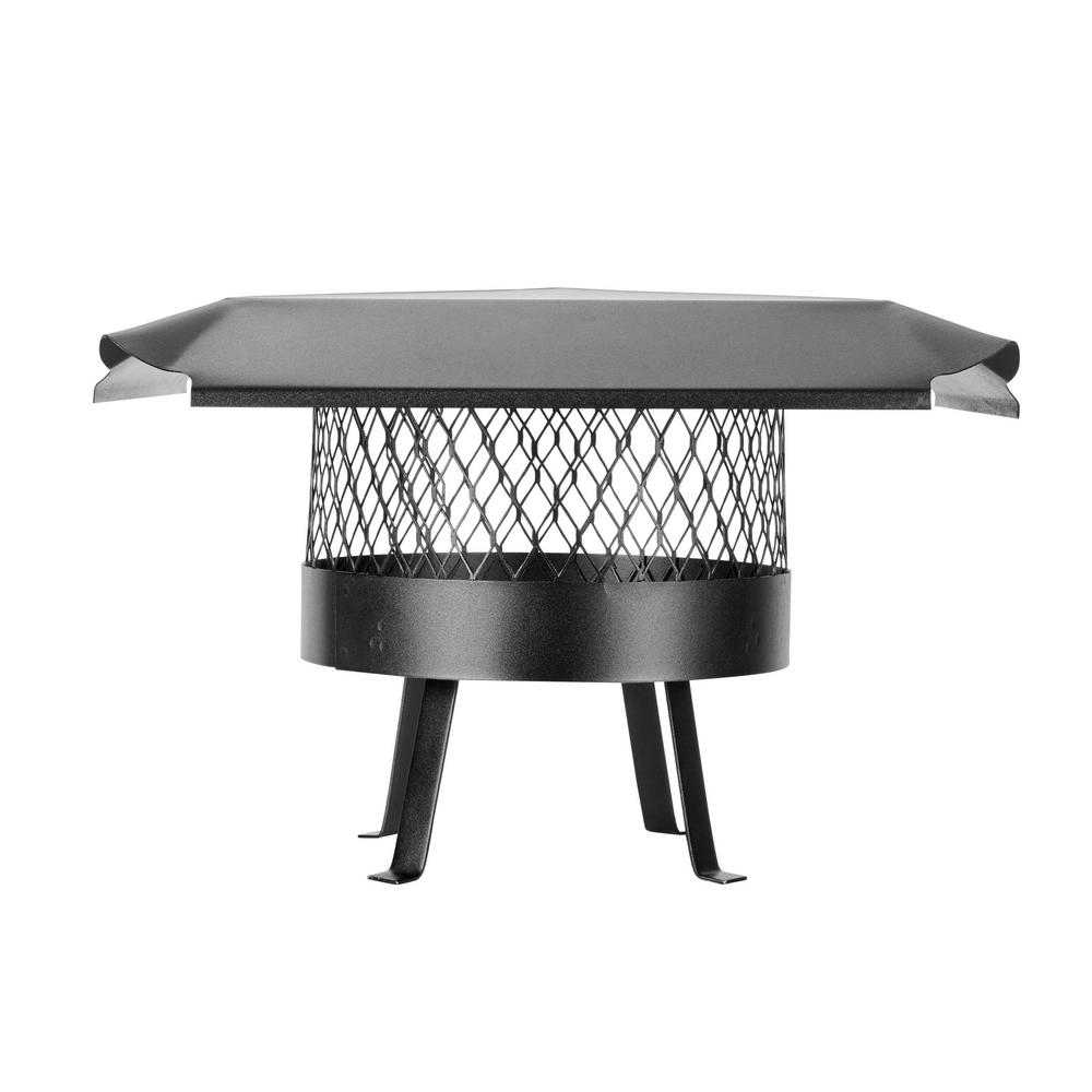 HYC 10 in. Round SlipIn Welded Leg Single Flue Chimney Cap in