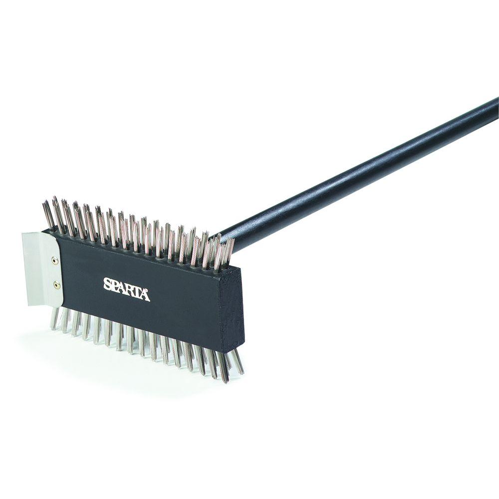 Carlisle 3-1/2 inch Stainless Steel Bristles Broiler Master Brush (6-Pack) by Carlisle