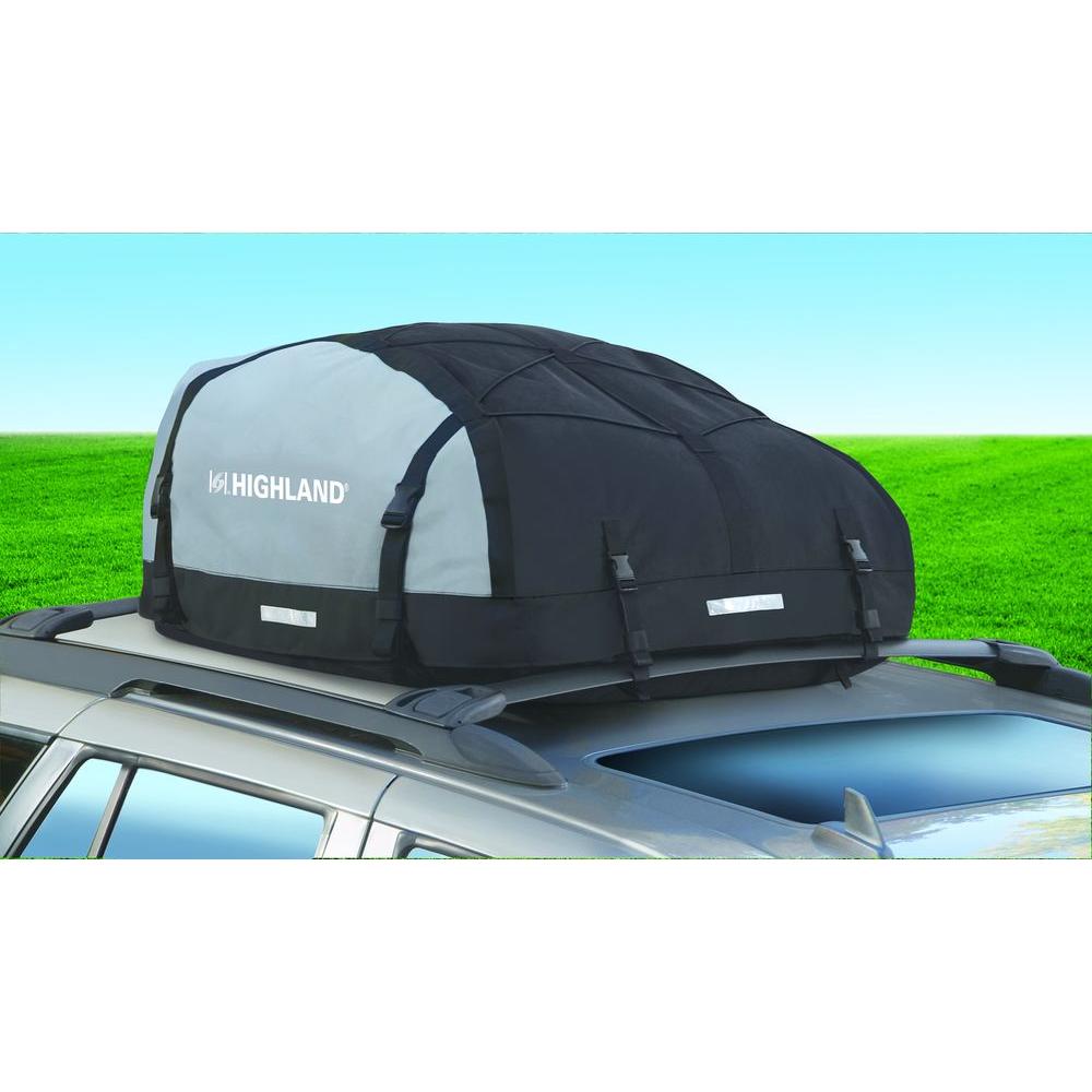 Highland 1039800 Black/Gray 1015 cu.ft Expandable Car Top Bag Outdoor