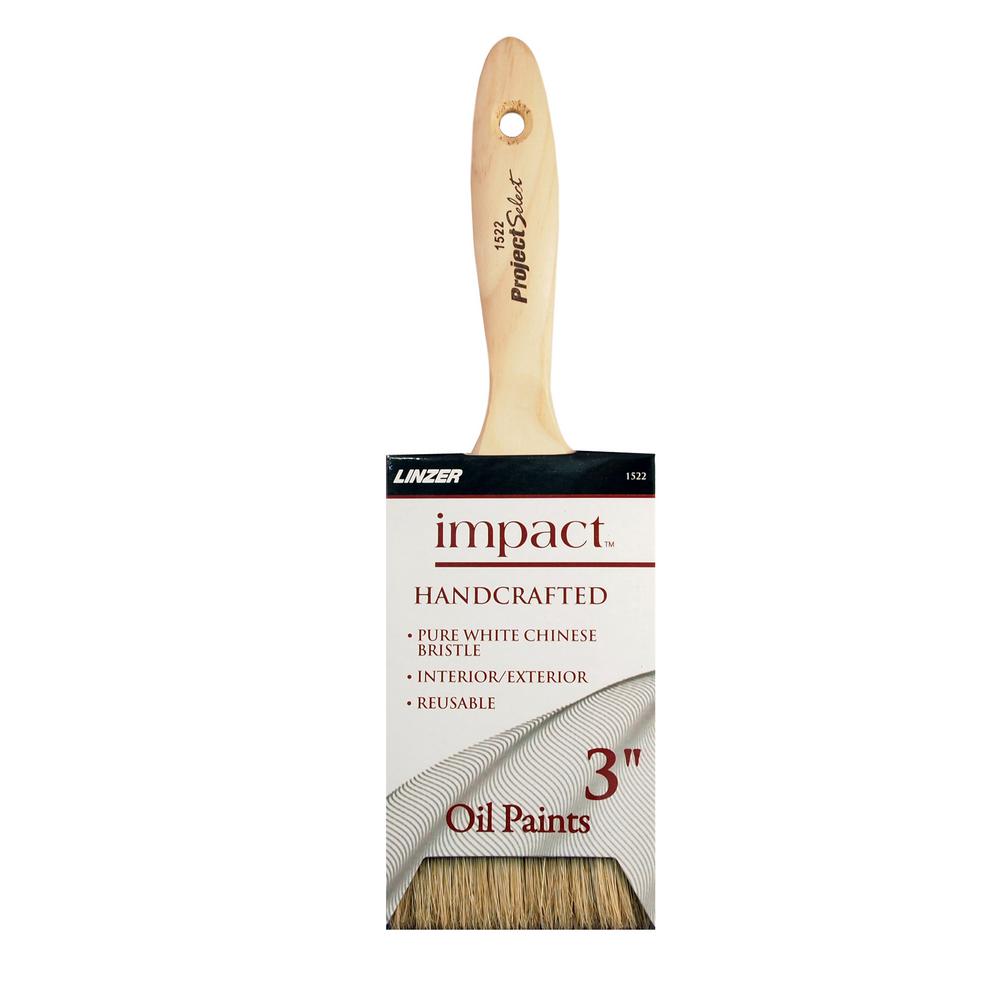 Linzer 3 in. Flat Bristle Brush15223 The Home Depot