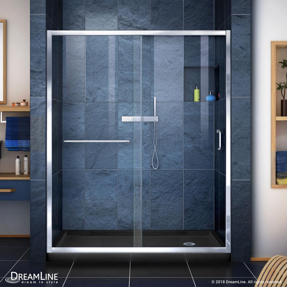 DreamLine InfinityZ 36 in. x 60 in. SemiFrameless Sliding Shower Door