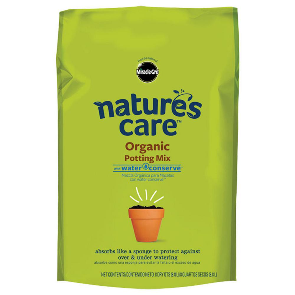 8 Qt. Nature's Care Organic Potting Mix with Water Conserve