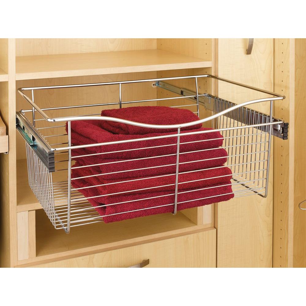 ClosetMaid 8 in. H Nickel Ventilated Wire Drawer36209 The Home Depot