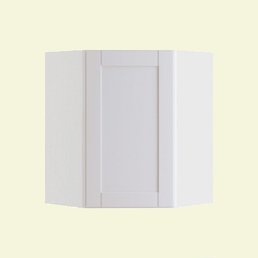ALL WOOD CABINETRY LLC Express Assembled 24 in. x 30 in. x 12 in. Blind Wall Corner Cabinet in Vesper White was $303.21 now $210.7 (31.0% off)