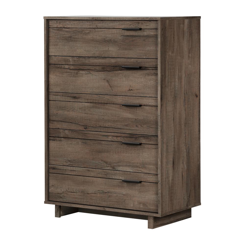 South S Fynn 5 Drawer Fall Oak Chest 11923 The Home Depot South S Fynn 5 Drawer Fall Oak