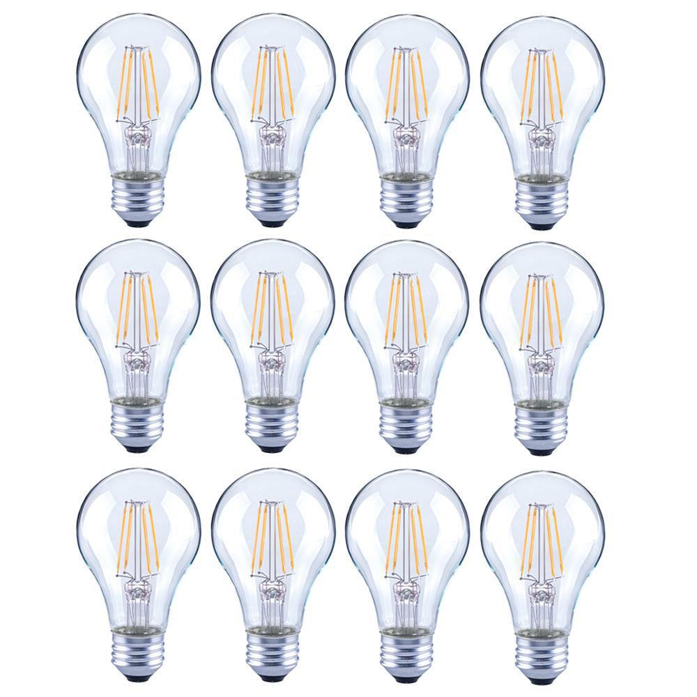 40 Watt Equivalent A19 General Purpose Dimmable Clear Gl Filament Led Light Bulb Daylight 12 Pack 40 Watt Equivalent A19 General Purpose Dimmable Clear Gl Filament Led Light Bulb Daylight 12 Pack