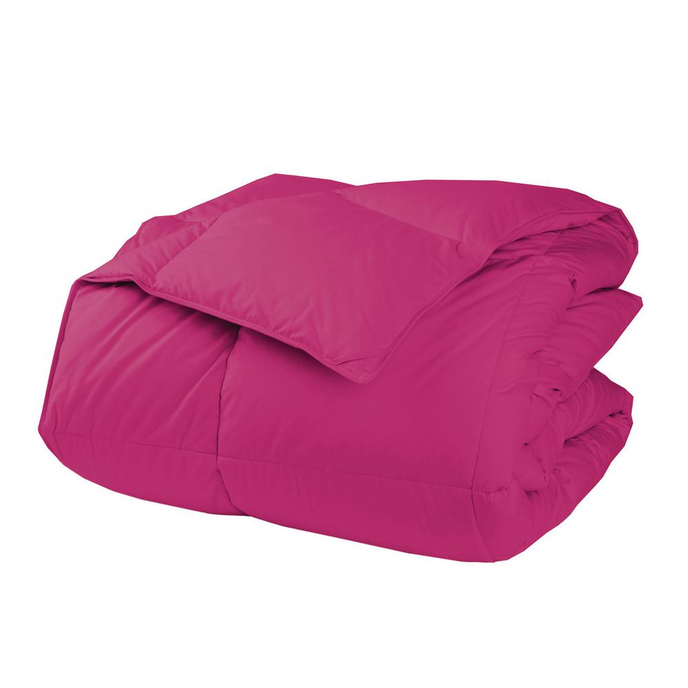 The Company Store Lacrosse Medium Warmth Hot Pink Queen Down