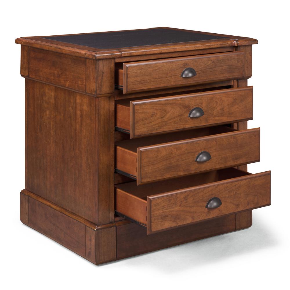 HOMESTYLES Aspen Drawer Rustic Cherry Storage Island The Home Depot