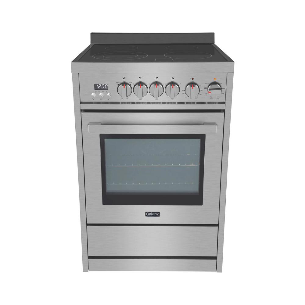 Galanz 24 in. Electric Range in Stainless Steel 2.2 cu. ft. OvenGL1FR24ASSARN The Home Depot