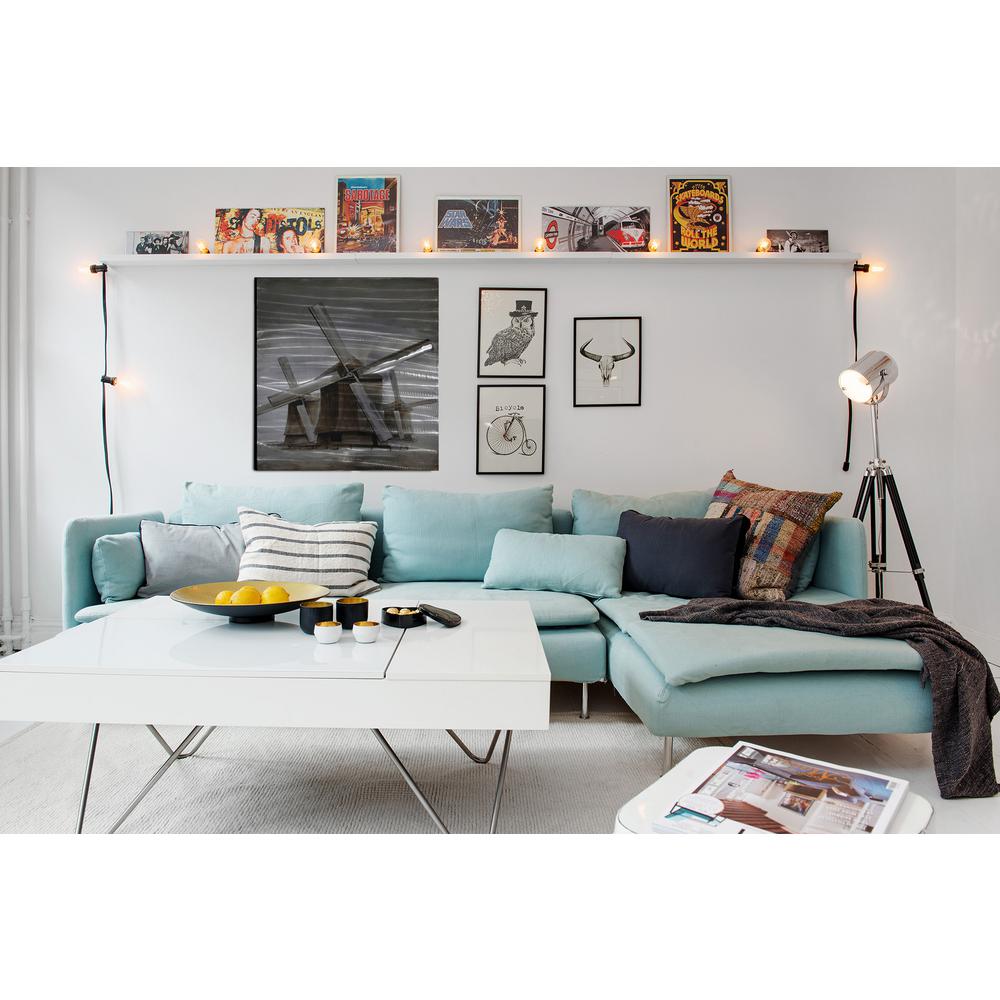 Benzara Nautical Hand Painted Aluminium Wood Wall Art Decor-C224-124115