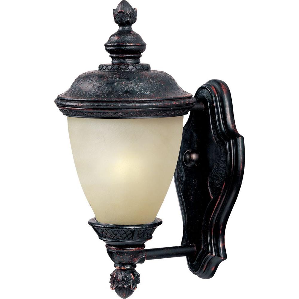 Maxim Lighting Outdoor Wall Mounted Carriage House Energy Efficient 1 Light Oriental Bronze Outdoor Wall Mount