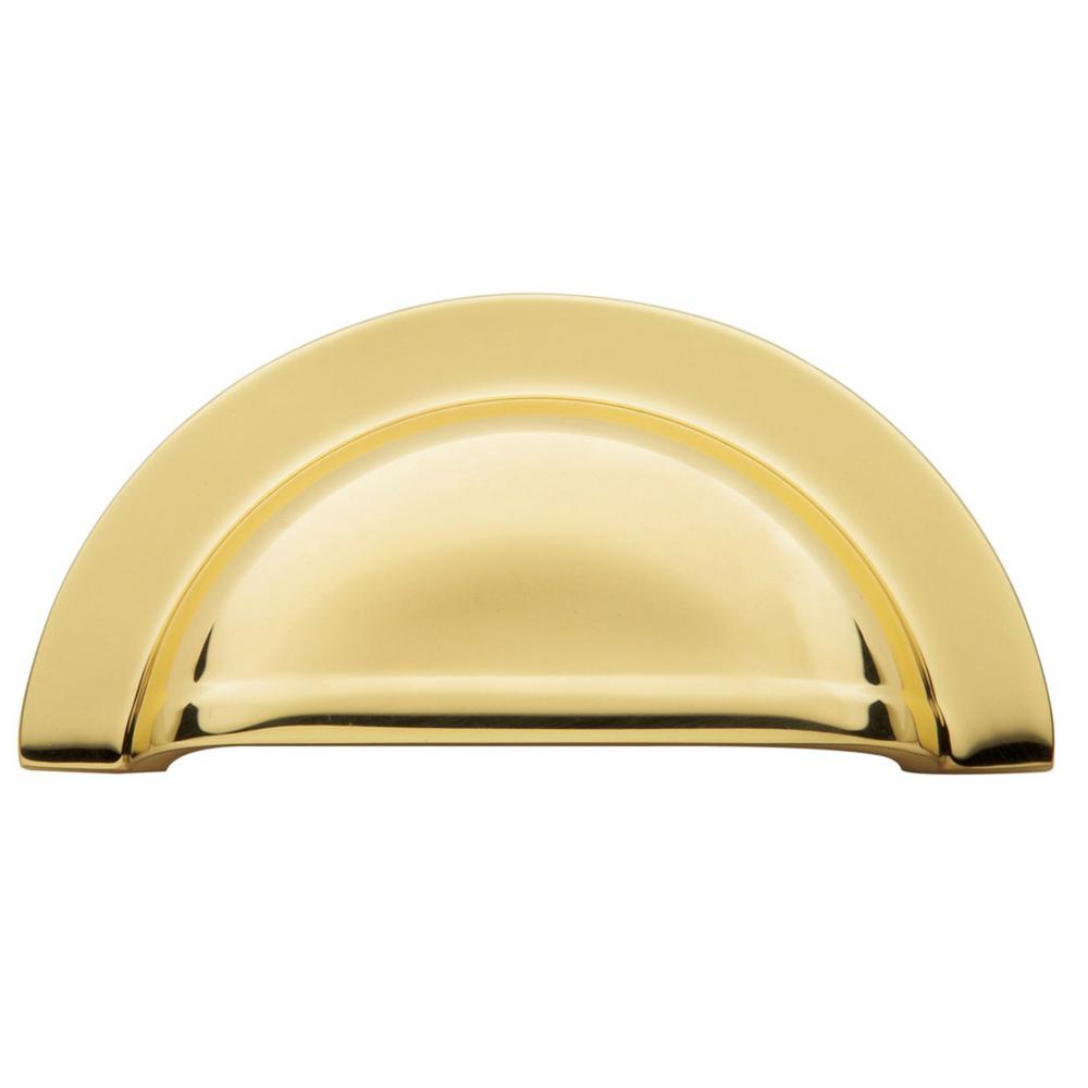 Baldwin Cup 3 in. Polished Brass Pull4423.030.BIN The Home Depot