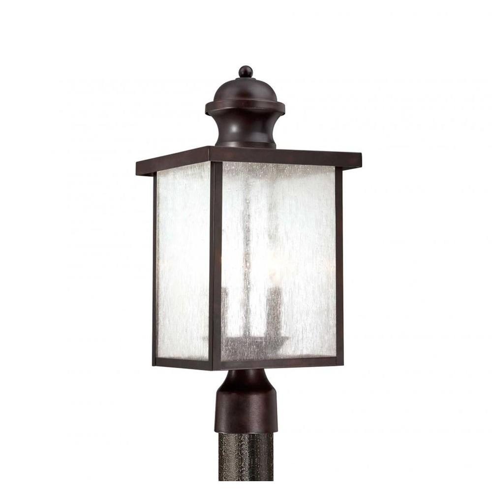 Traditional Low Voltage Outdoor Lighting The Home Depot Monti 2 Light English Bronze Outdoor Post Lantern