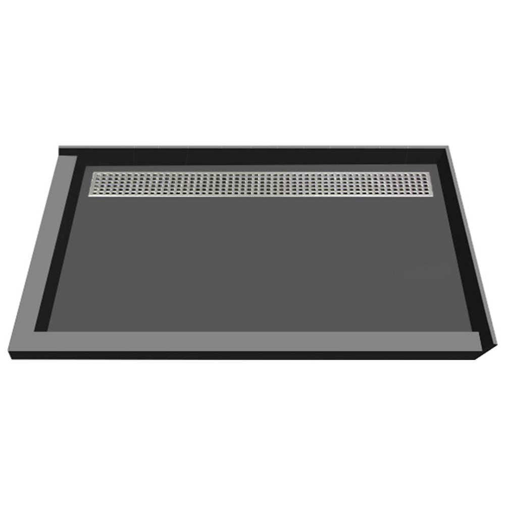 Redi Trench 48 in. x 72 in. Double Threshold Shower Base with Back ...