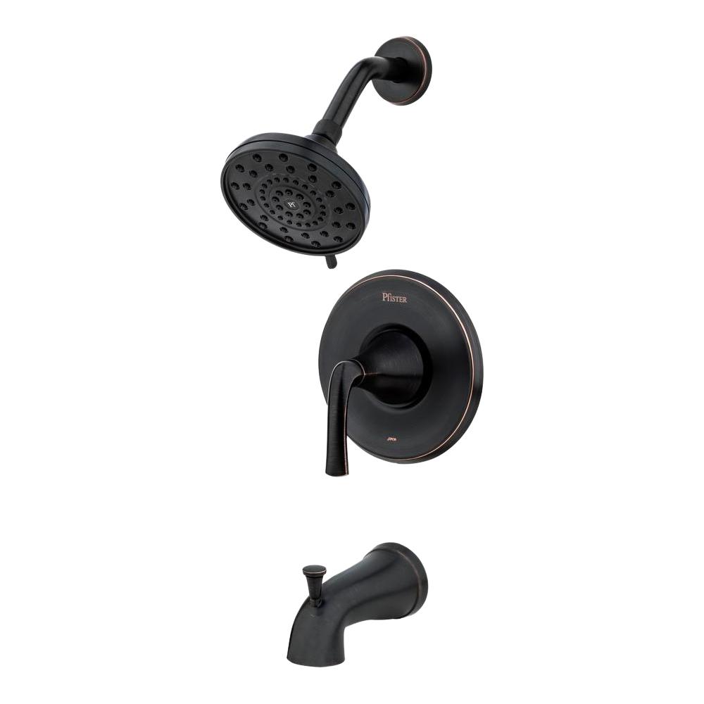 Pfister Pasadena Single-Handle 3-Spray Tub and Shower Faucet in Tuscan Bronze