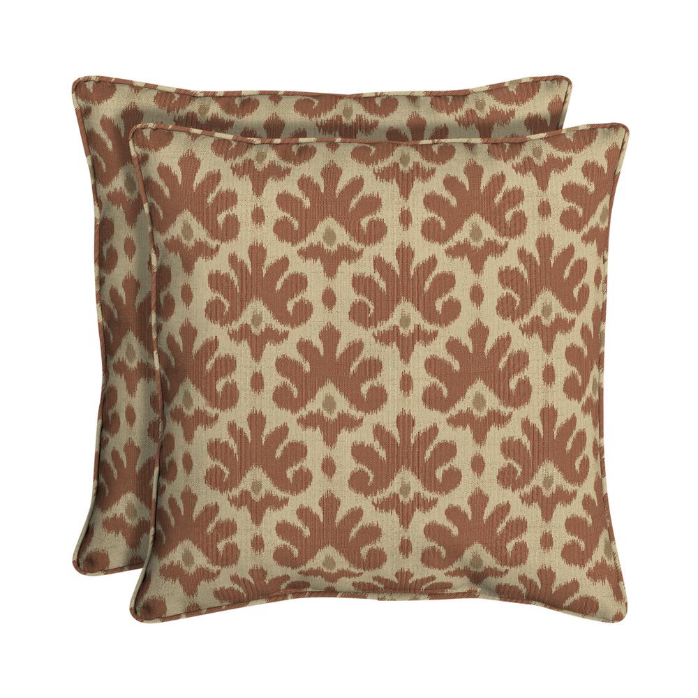 Home Decorators Collection Sunbrella Impala Terra Cotta Square
