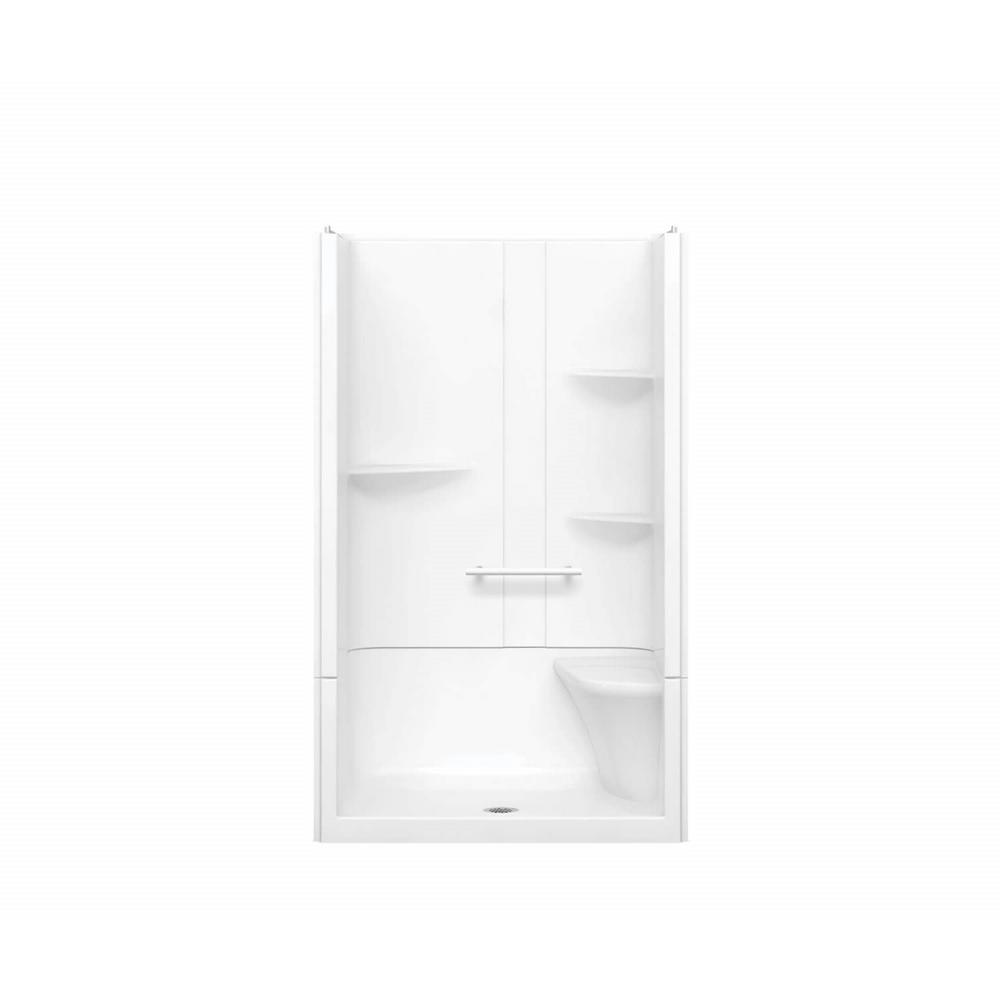 MAAX Camelia 48 In. X 34 In. X 79 In. Alcove Shower Stall With Center ...