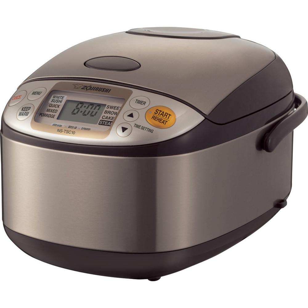 Zojirushi Micom Rice Cooker and Warmer Stainless 5 Cup by Zojirushi